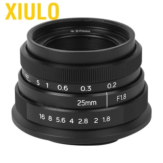 Xiulo 25mm f1.8 EOS M Manual retrato objetivo Focal fijo para cámara Canon M50/100/200/6