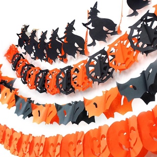 Banners De Papel con Tema calabaza/muerzo Para Halloween decoración De fiesta