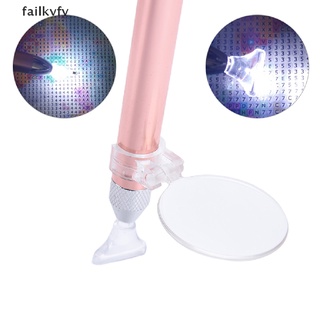 Failkvfv Diamond Painting Pen Lighting Point Drill Pen with Magnifying Glass Craft Tool CL
