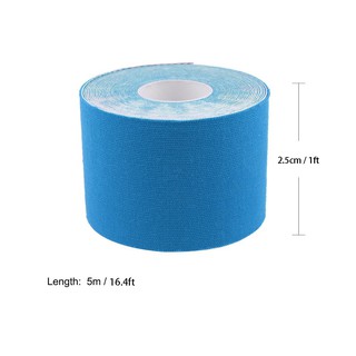 Impermeable 1 rollo kinesiología cinta muscular deportes atlético elástico fisiológico 2.5 cm*5m (9)