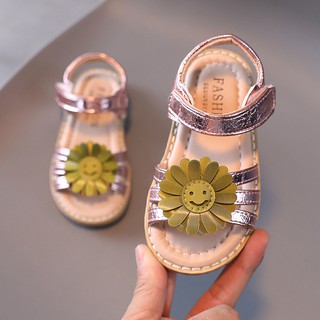Sandalias planas para niñas, sandalias de princesa para niñas, zapatos ligeros transpirables, sandalias de playa de verano, sandalias antideslizantes (4)