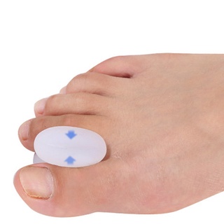 1 par de dedo del pie de silicona suave ortopédico gel cuidado de los pies alivio del dolor separador del dedo del pie (2)