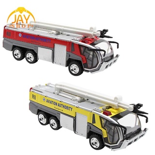 1:32 aeropuerto camión de bomberos motor de bomberos eléctrico Die-Cast vehículos de ingeniería coche el juguete con luz de sonido tire hacia atrás regalos, rojo