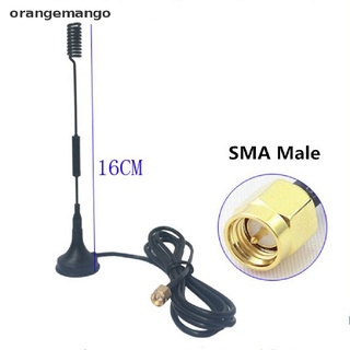 orangemango 12 dbi 433mhz antena de media onda dipole antena sma macho con base magnética cl