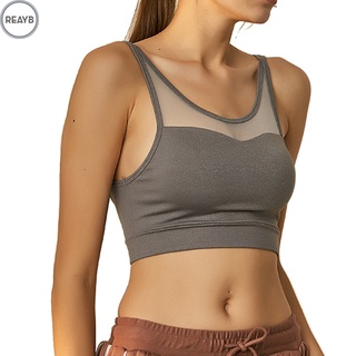 mujeres a prueba de golpes yoga belleza espalda chaleco hueco transpirable sujetador deportivo running fitness ropa interior (1)