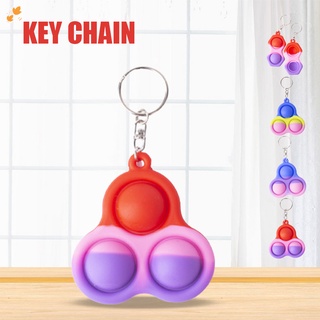 mini push pops burbuja sensorial juguete alivio del estrés fácil de llevar juguetes de mano llavero juguete alivio del estrés empuje burbuja para niño