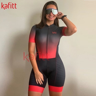 macacão de ciclismo kafitt mujer ropa de ciclismo de manga corta traje de verano ciclismo ropa de secado rápido bicicleta de montaña mono sudadera ciclismo