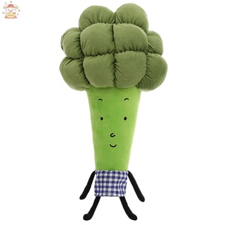 lindo multi-funcional almohada vegetal brócoli peluche juguetes suave cómodo almohadas