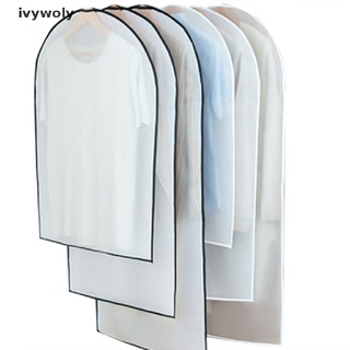 ivywoly tela colgante armario bolsa de almacenamiento vestido ropa traje abrigo cubierta de polvo protector cl (3)
