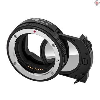 commlite cm-ef-eosr vcpl - anillo adaptador de lente de cámara de enfoque automático con filtro cpl de repuesto para cámara ef/ef-s a r/rf