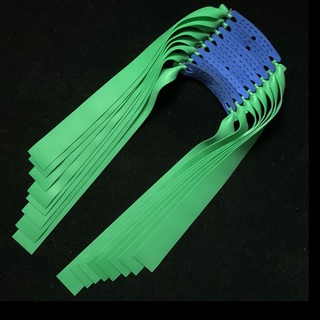 10 piezas pro slingshot bandas de goma planas catapulta elástica elástica potente