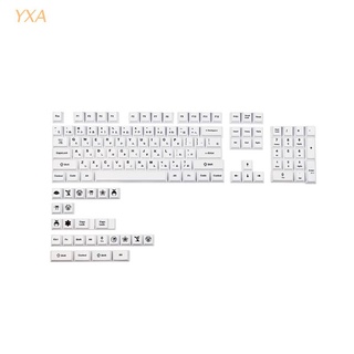 Yxa DIY 129 teclas tinte sublimación PBT para MX interruptores teclado mecánico
