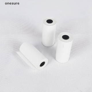 onesure 5 Rolls Printable Sticker Paper Roll Direct Thermal Paper with Self-adhesive .