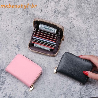 Mxbeauty billetera De Clip De cuero Pu sólido para tarjetas De Crédito/monedero/Multicolor (1)