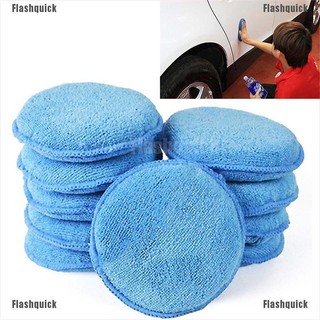 Flashquick 5x esponja de espuma polaca para coche aplicador de limpieza de microfibra almohadillas de depilación de detalles