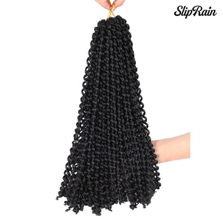 ✉Bboheim 45cm Twist Crochet trenzas onda de agua rizado ondulado peluca extensión de pelo sintético (9)