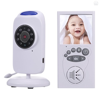 Wireless Audio Baby Monitor Digital Video Baby Monitor 2.4-Inch Color TFT with 5 Lullabies Infrared Night Vision Two-way Talk Back VOX Mode Temperature Detection 9 Languages
