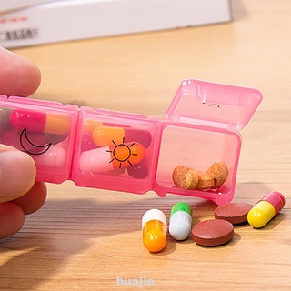 Organizador de medicina desmontable transparente 28 ranuras caja de pastillas (3)
