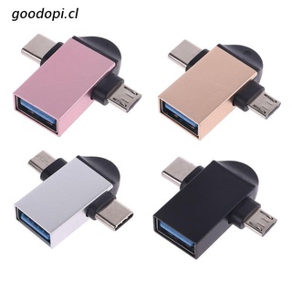 g.cl 2 In 1 USB 3.0 Micro USB Type C OTG Adapter Type C Converter for Xiaomi Samsung USB Adapter Android Smart Phones