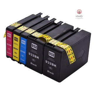Cartucho de tinta Compatible con aibecy para 932 933 932XL 933XL de alto rendimiento Compatible con HP Officejet 6100 6600 6700 7110 7612 7610 7510 impresora 5-Pack (2 negro, 1 cian, 1 Magenta, 1 amarillo)