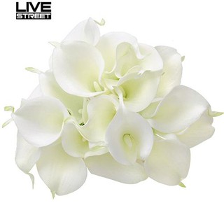 Livestreet - 20 flores de lirio de látex Artificial