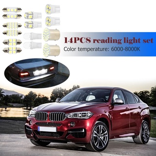 ❀Chengduo❀High Quality 14Pcs LED Interior Package Kit For T10 36mm Map Dome License Plate Lights❀ (1)