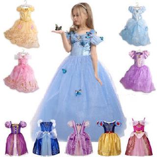 Frozen Princesa Elsa Vestido De Fantasía Disfraz Anna Niñas Fiesta Niños Cosplay