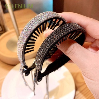 Seleium Temperamento simple para mujer/diamante para el cabello con diseño De moño/Dispositivo De cabello Estilo Coreano Garra De cabello/Multicolor