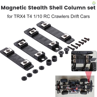 ex-stock: columna magnética para TRX4 T4 1/10 RC Crawlers Drift Cars de alta calidad magnética Stealth Car Shell columna cuerpo Post montaje