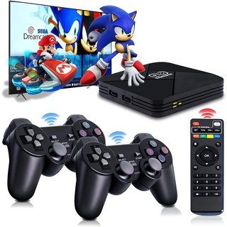 Powkiddy G5 S905L inalámbrico 4K HD Android TV Game Box soporte 50+ emuladores para PS1/N64/DC