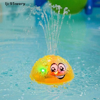 ljc95wery Funny Infant Bath Toys Baby Electric Induction Sprinkler Ball with Light Music Hot sell