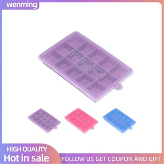 wenming - bandeja de silicona para cubitos de hielo, rectangular, a prueba de polvo, para tartas, cocina, mousse, chocolate