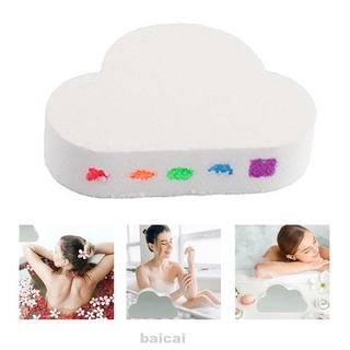 100g romántico cuidado de la piel alivio del estrés hidratante suavizante sakura exfoliante hogar baño nube arco iris bomba de baño (5)