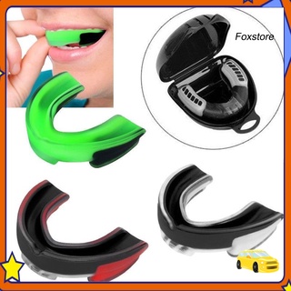 【FS】Wear-resistant Sports Mouth Guard Teeth Protector for Boxing Karate Taekwondo