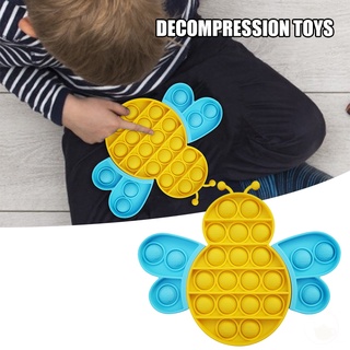 Push Pops burbuja Fidget sensorial juguetes Pop su divertido alivio estrés abeja forma suave exprimir juguete lógico juguete de entrenamiento