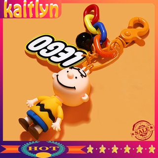 Llavero Mini Snoopy/llavero con colgante De juguete Snoopy/Charlie Para auriculares