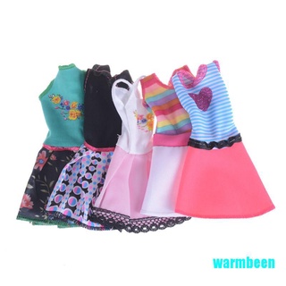 Warmbeen 5Sets nuevo hermoso hecho a mano ropa de moda vestido para muñecas juguetes niñas (6)