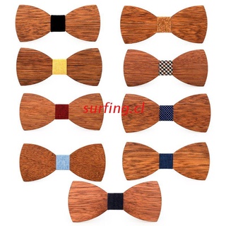 SURF Men High Quality Wooden Bow Ties Classic Business Butterfly Solid Wood Bow Tie