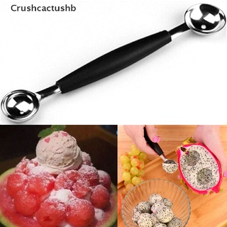 [crushcactushb] bola de helado de acero inoxidable de doble extremo de melón cuchara de frutas cuchara de cocina herramienta de venta caliente