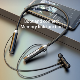 Audífonos magnéticos con cable De cuello deportivo impermeables con micrófono tarjeta Tf