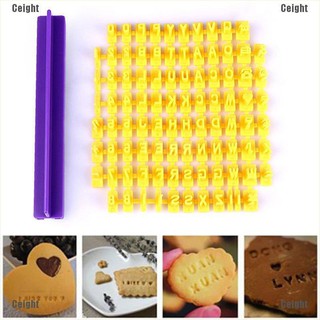 (Cei) alfabet letra número galleta cortador de galletas sello prensa molde para tartas