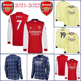 2021-2022 Más Nuevo Grado De Calidad AAA Arsenal Manga Larga jersey De Fútbol jersi
