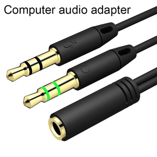 zhishka.cl adaptador de auriculares divisor de auriculares audio 3,5 mm hembra a 2 macho jack aux cable (1)