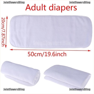 (Jointflowersbling) pañal De 4 capas lavable Para adulto con Forro absorbente Para Adultos (1)