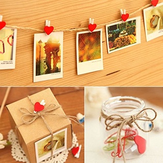 45 unids/pack mini amor corazón clips de madera para papel fotográfico ropapin artesanía decoración clavijas suministros (6)