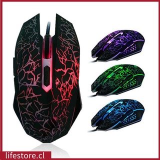 [ READY STOCK] Professional Colorful Backlight Optical Wired Gaming Mouse Mice 6 Buttons Game Pro Gamer For Laptop PC Computer Desktop lifestore.cl