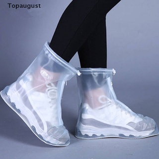 [topaugust] funda reutilizable para botas de lluvia antideslizante resistente al desgaste gruesa impermeable.
