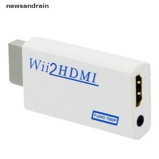[J] Adaptador adaptador de alta definición Wii a HDMI 1080P/720P con 3,5 mm bueno (2)