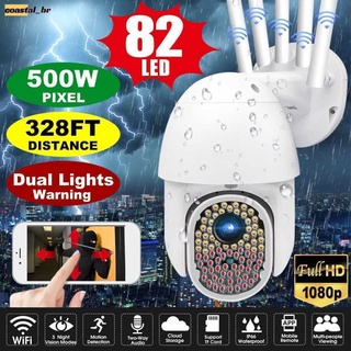 82 LED 1080P WIFI IP Cámara Inalámbrica Al Aire Libre CCTV PTZ Smart Home Seguridad IR Cam Costera