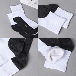EARLYIAN 6 Sizes Men Cotton Socks Comfortable Children Kids Boys White Black Color Breathable Thermal Soft (8)